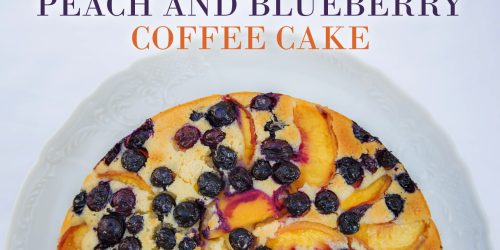 Peach and Blueberry Coffee Cake