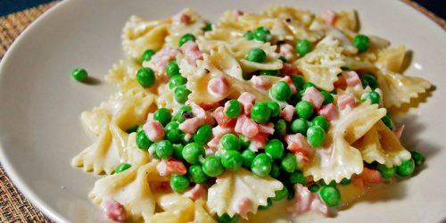 Peas, Ham and Cream Pasta Recipe