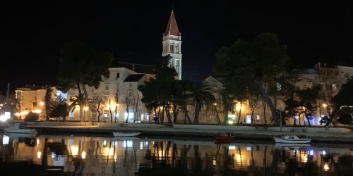 Winter Season in the Old Town of Trogir