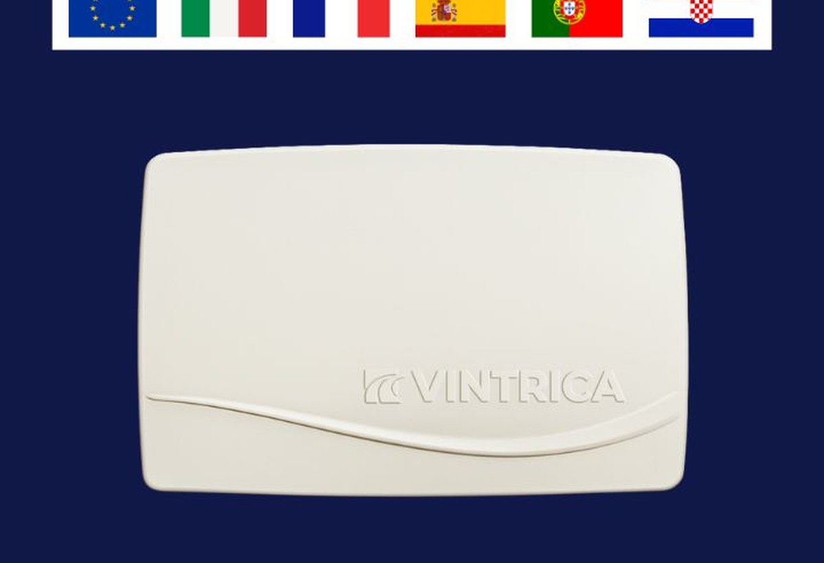 Vintrica Europe toll box on a clear background