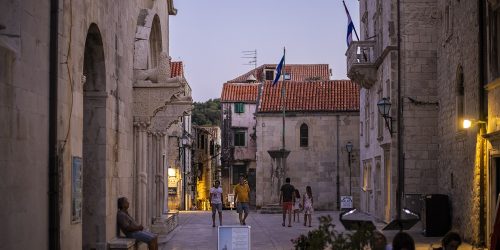 Stroll through the Old Town of Korcula
